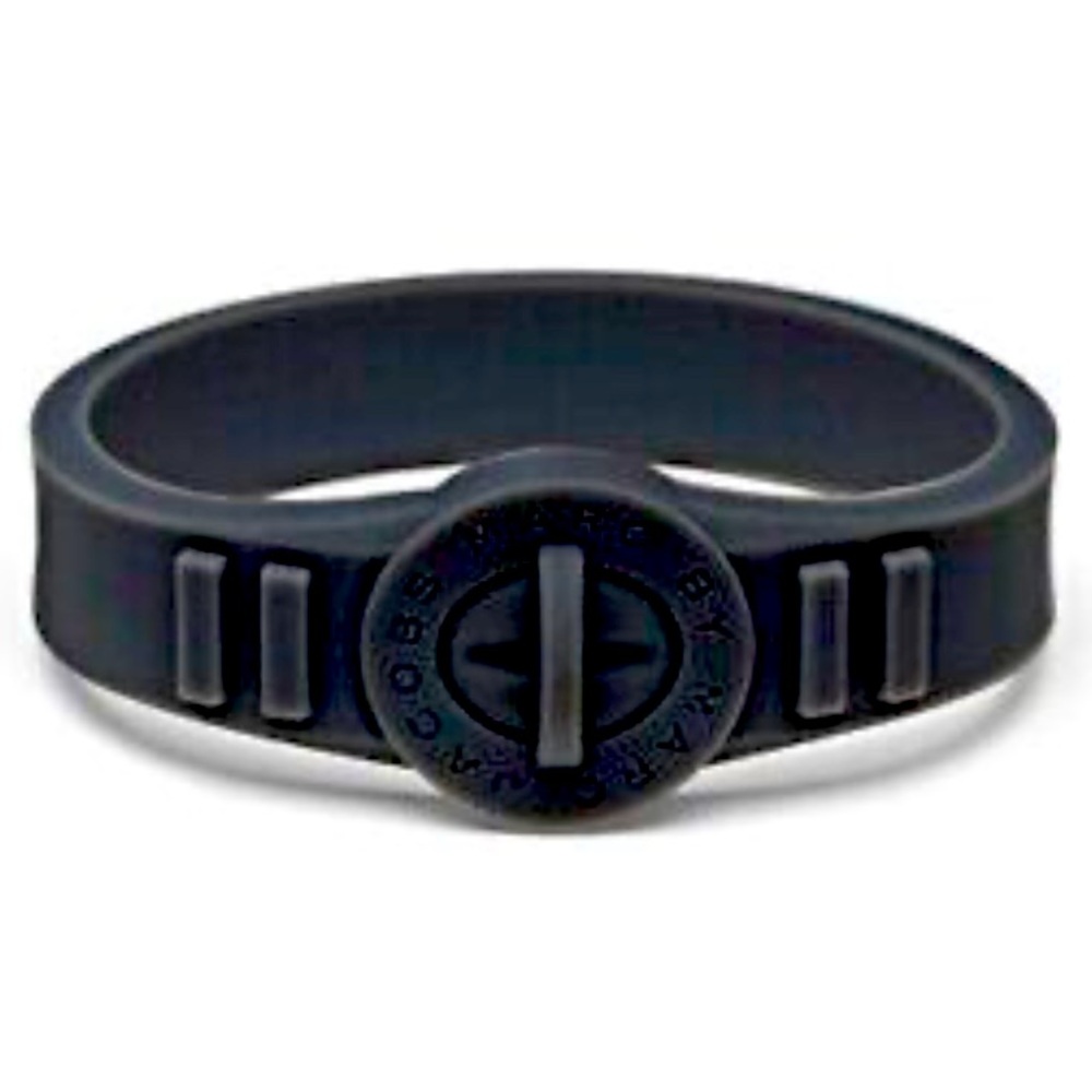 Marc by Marc Jacobs Black Silicone Bracelet Black Turnlock Rubber Bracelet New